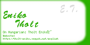 eniko tholt business card